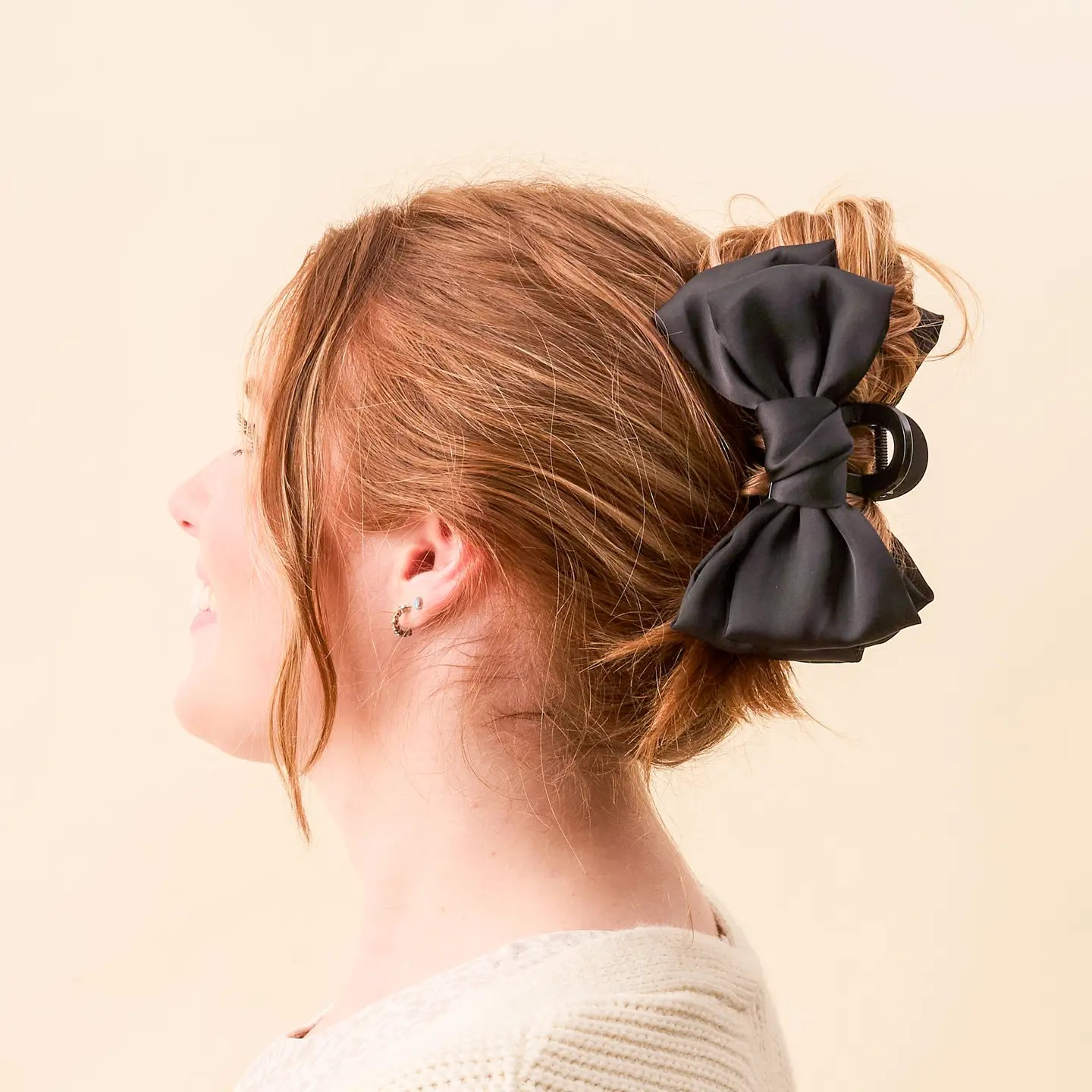 Satin Bow Hair Clip
