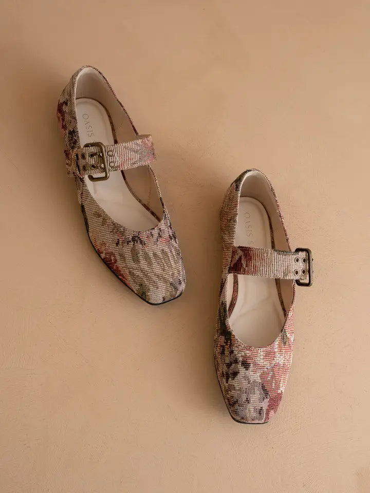Mauve Tapestry Ballet Flat