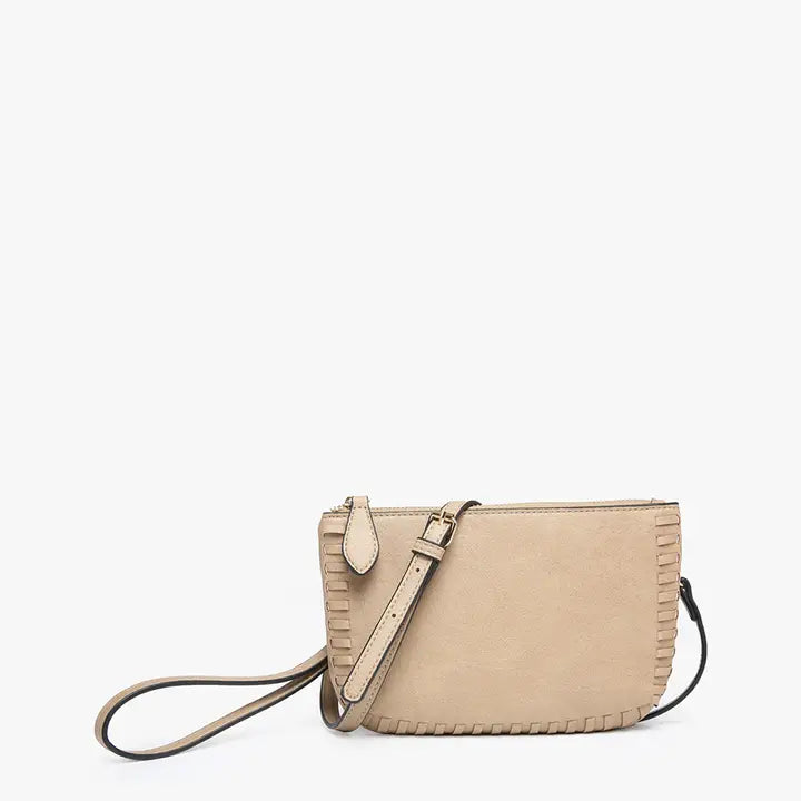 Tan Bonnie Whipstitch Crossbody