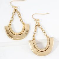 Wren Hammered Textured Earring