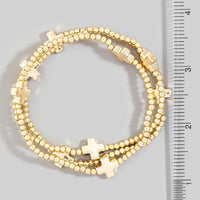 Mark Mini Cross Bracelet Set