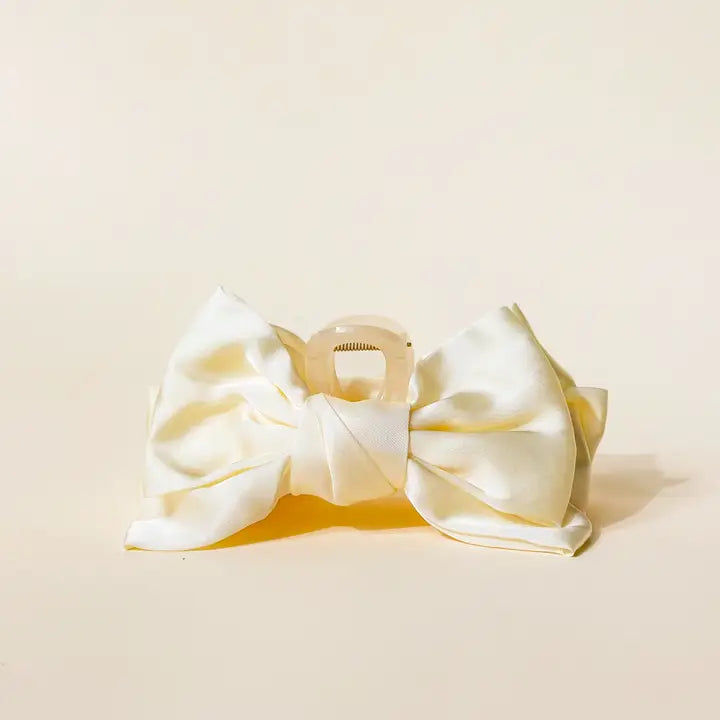 Satin Bow Hair Clip