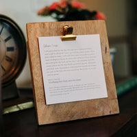 REGISTRY - When I Rise & Rest Give Me Jesus Clipboard Display