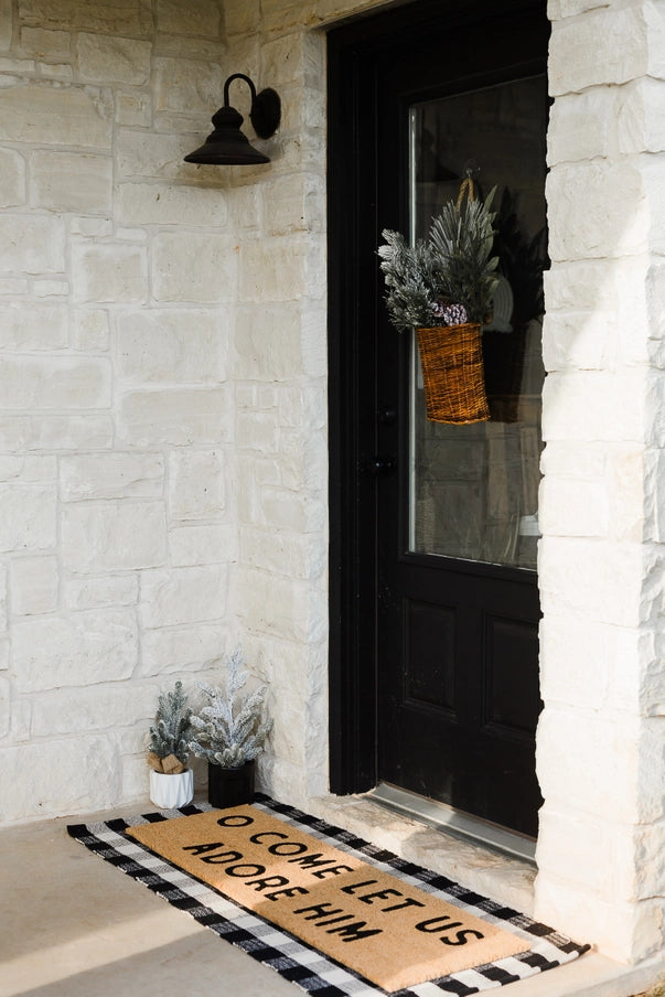 O Come Let Us Adore Him | XL Doormat