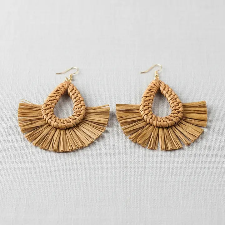 Zarina Raffia Earrings
