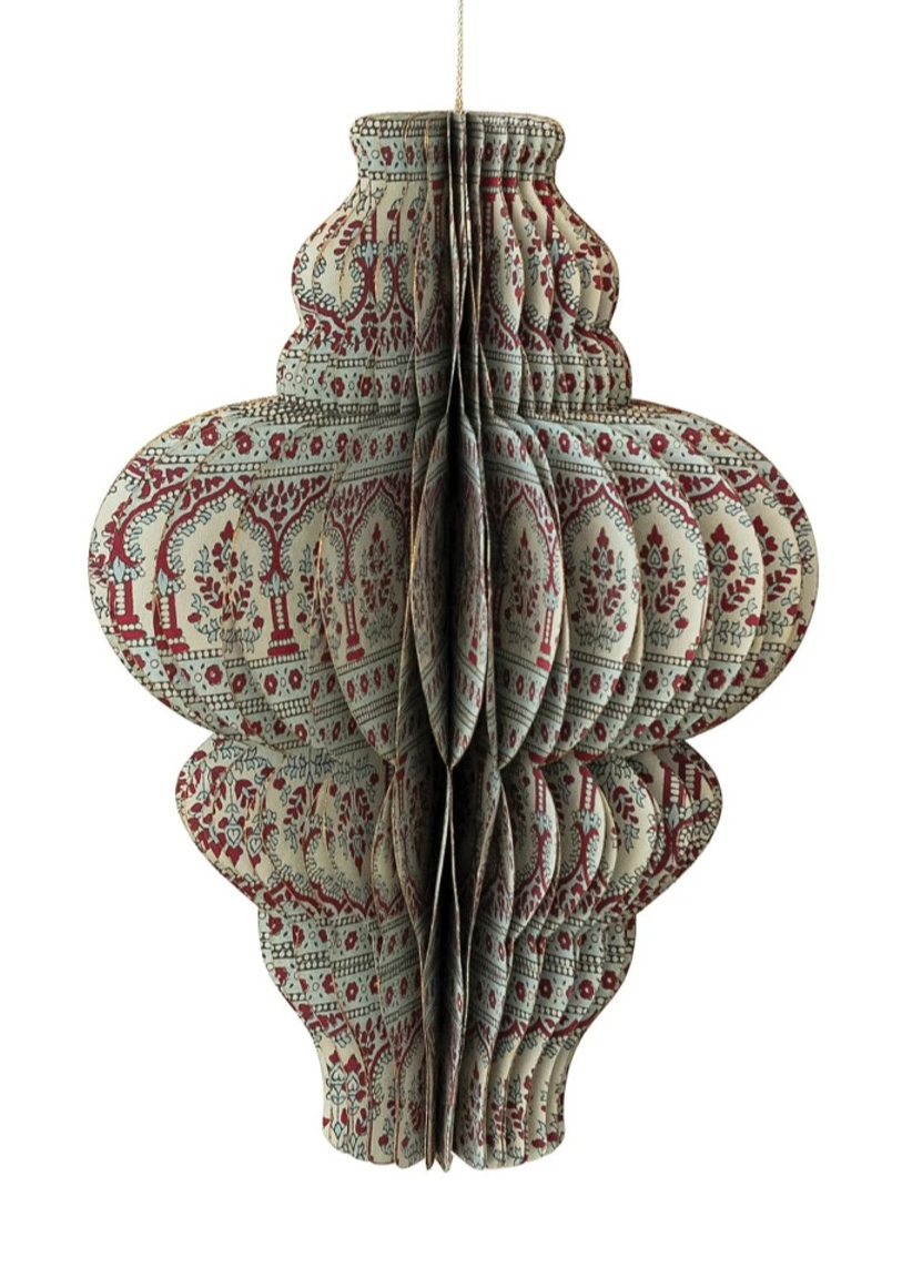 Holiday Honeycomb Finial Ornaments