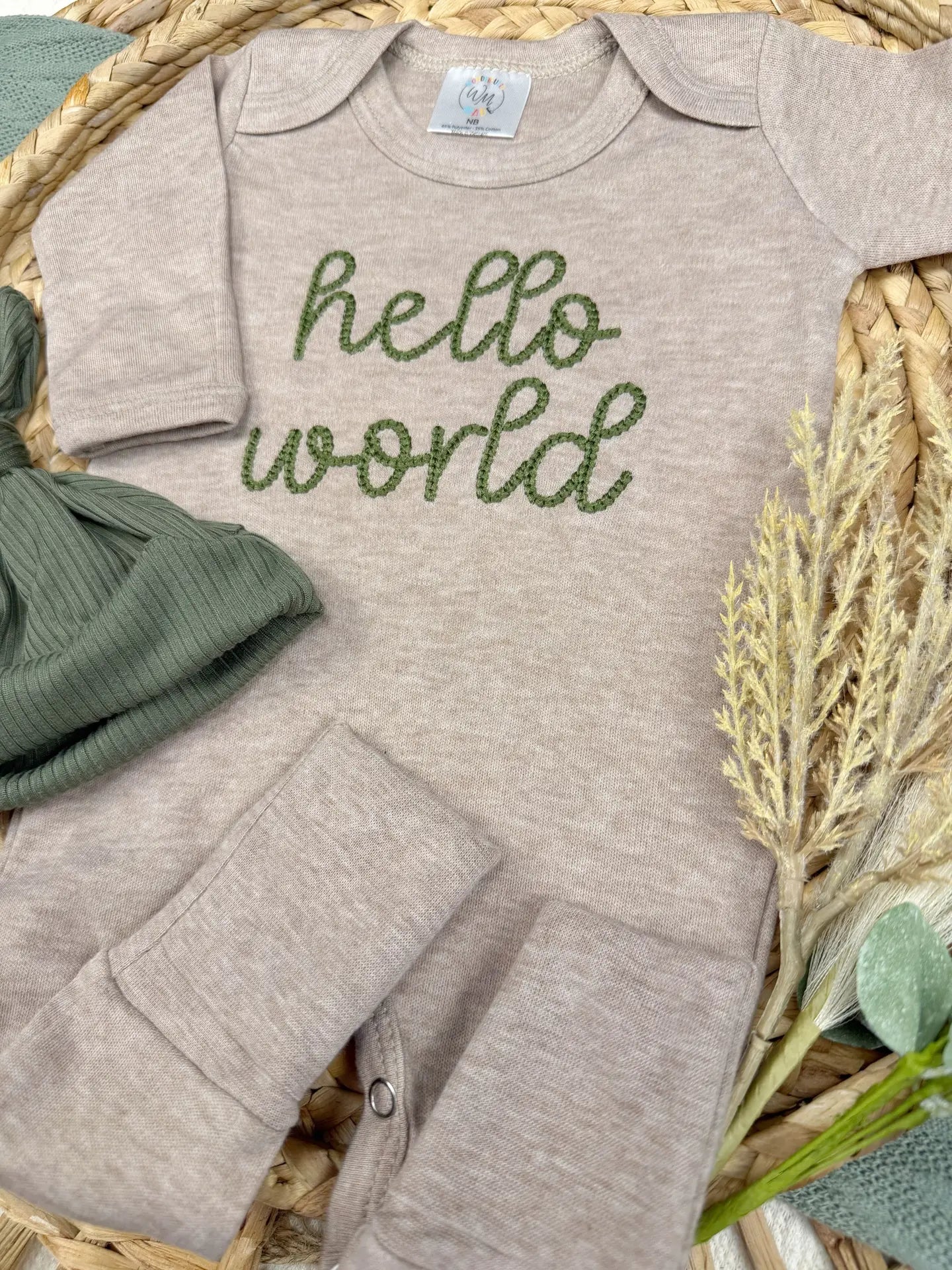 Hello World Baby Outfit