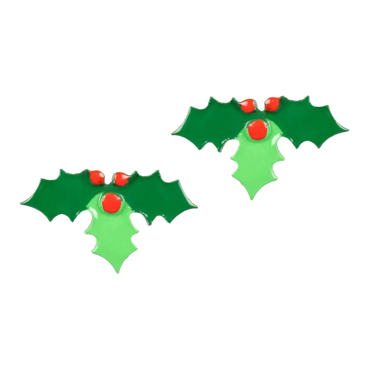 Festive Holly Studs | Sunshine Tienda