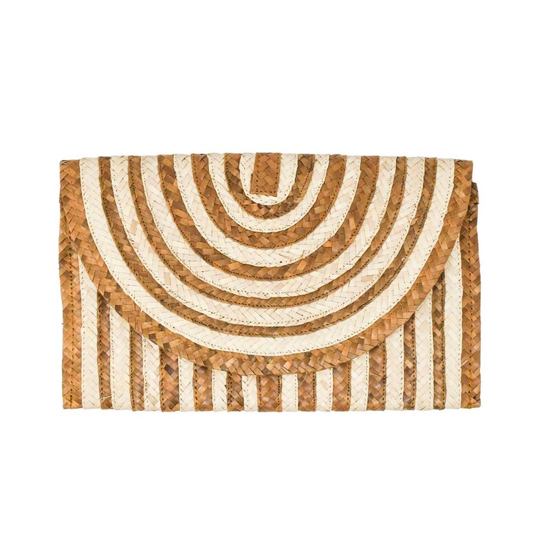 Jerry Geometrical Straw Clutch
