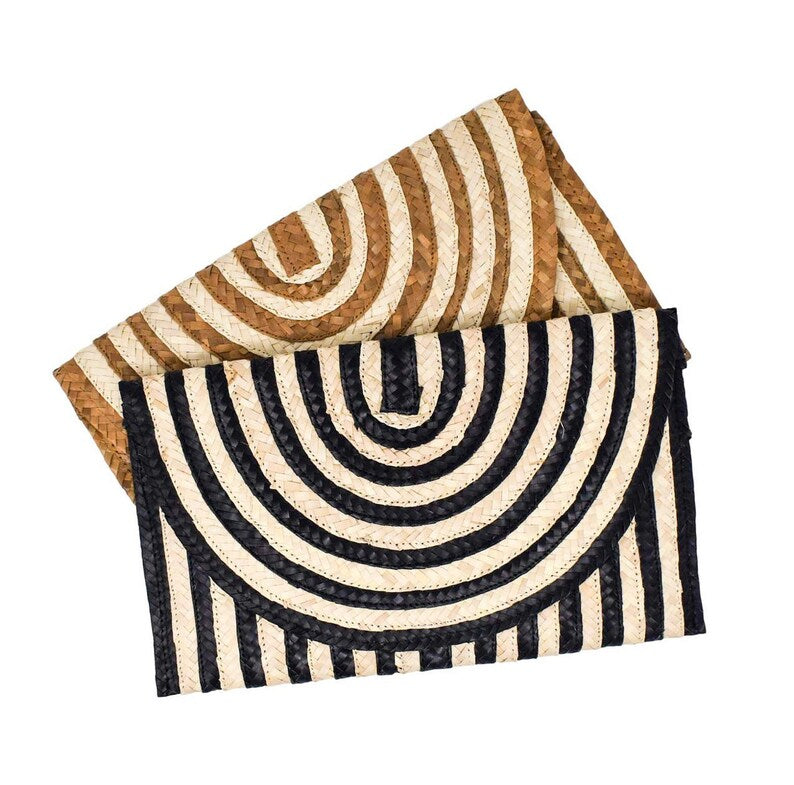 Jerry Geometrical Straw Clutch
