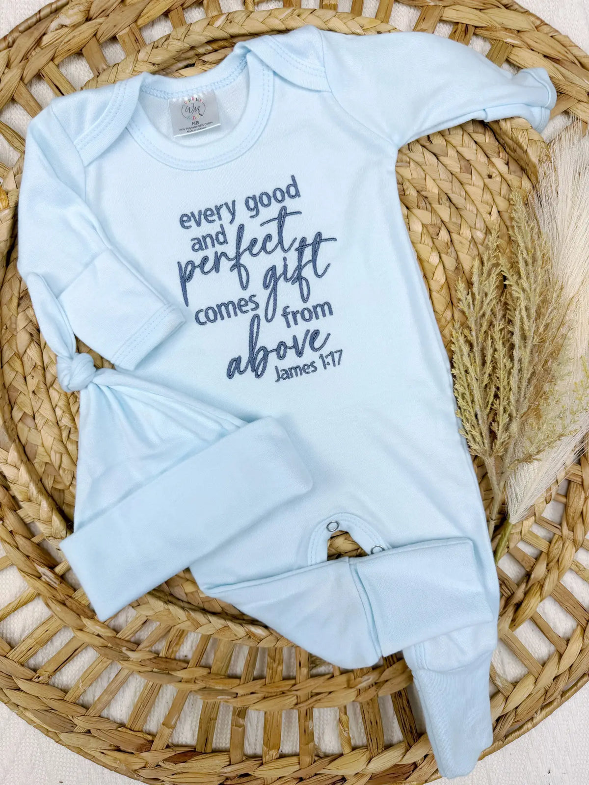 Perfect Gift Blue Romper