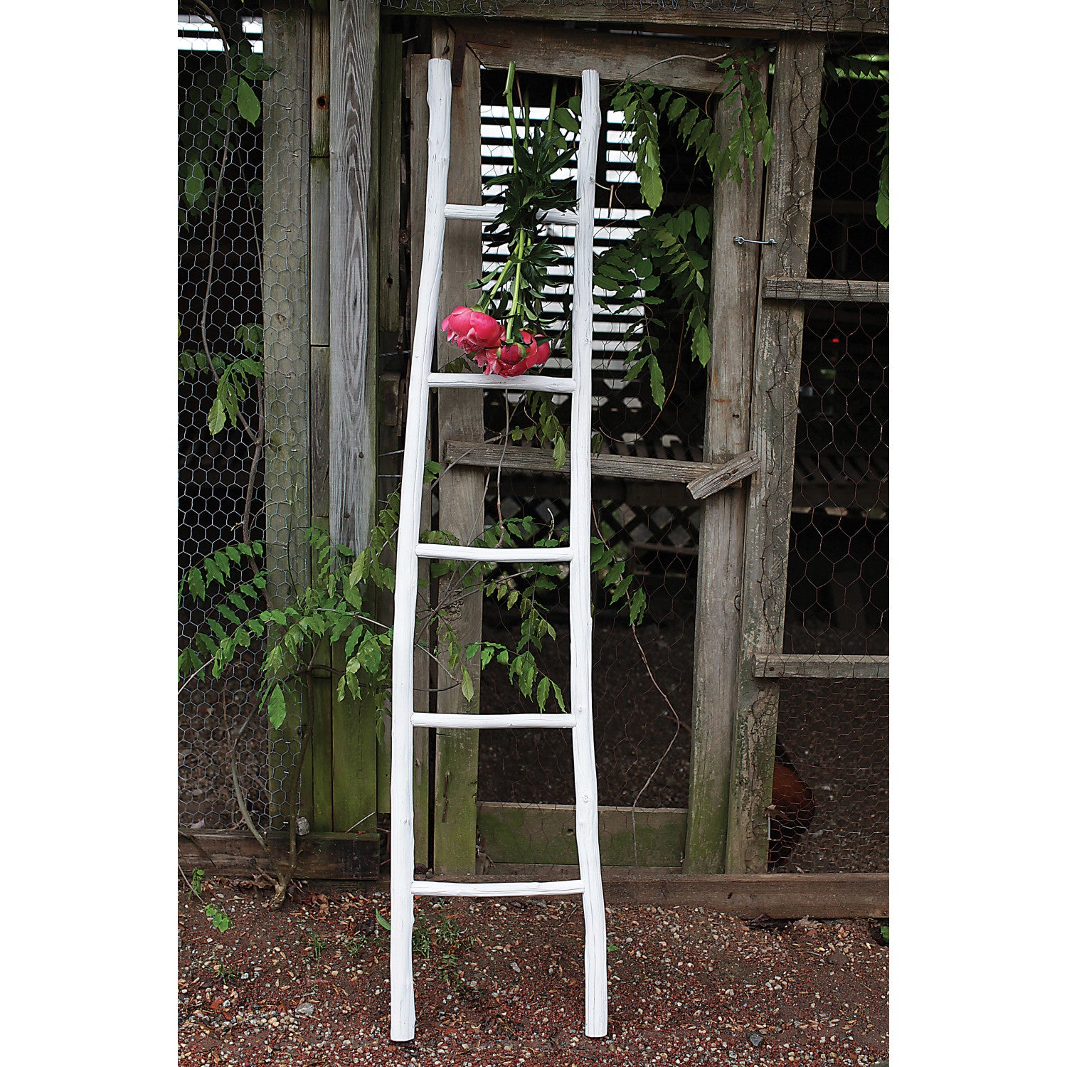 Boho Wood Blanket Ladder