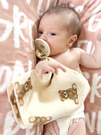 Mini Pacifier Holder Cuddle Blanket