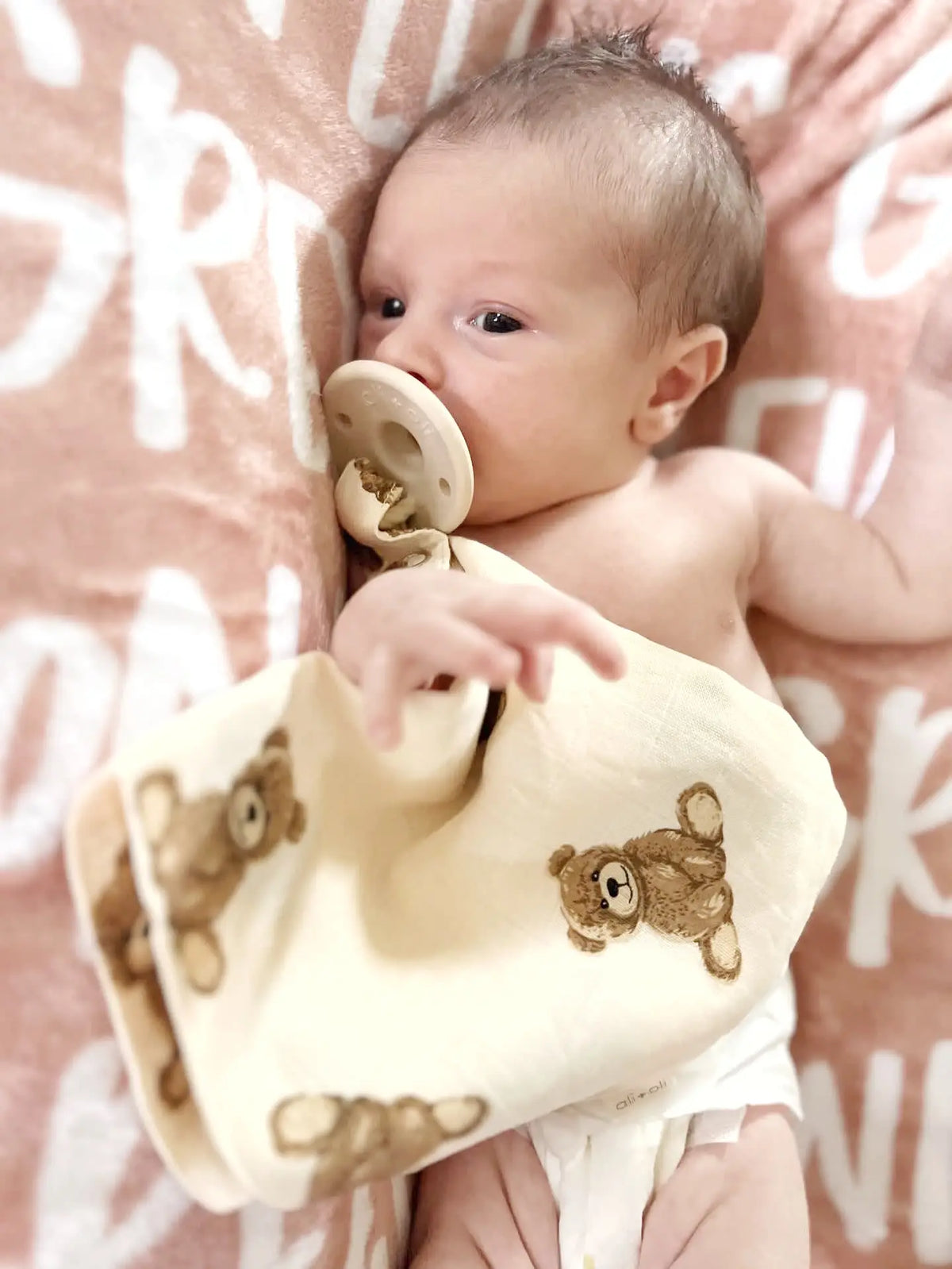 Mini Pacifier Holder Cuddle Blanket