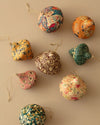 Block Printed Paper Mache Ornament
