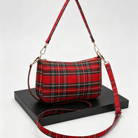 Christmas Plaid Shoulder Bag