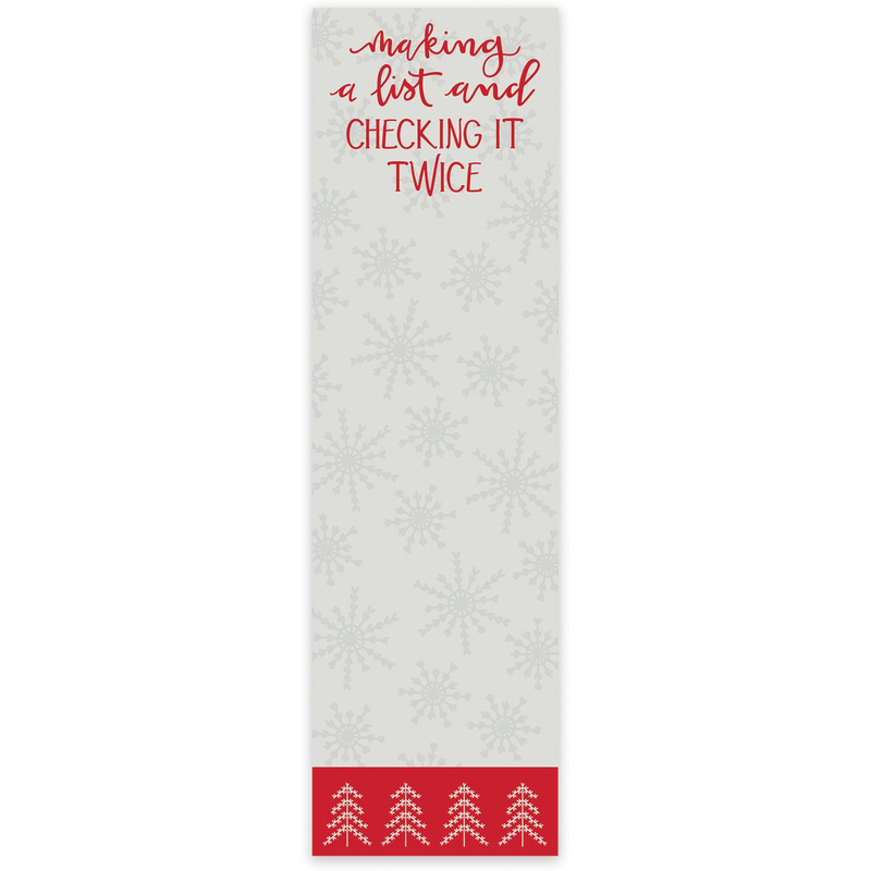 Making A List and Checking It Twice List Pad - FINAL SALE