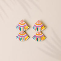 Rainbow Double Tile Earrings | Sunshine Tienda