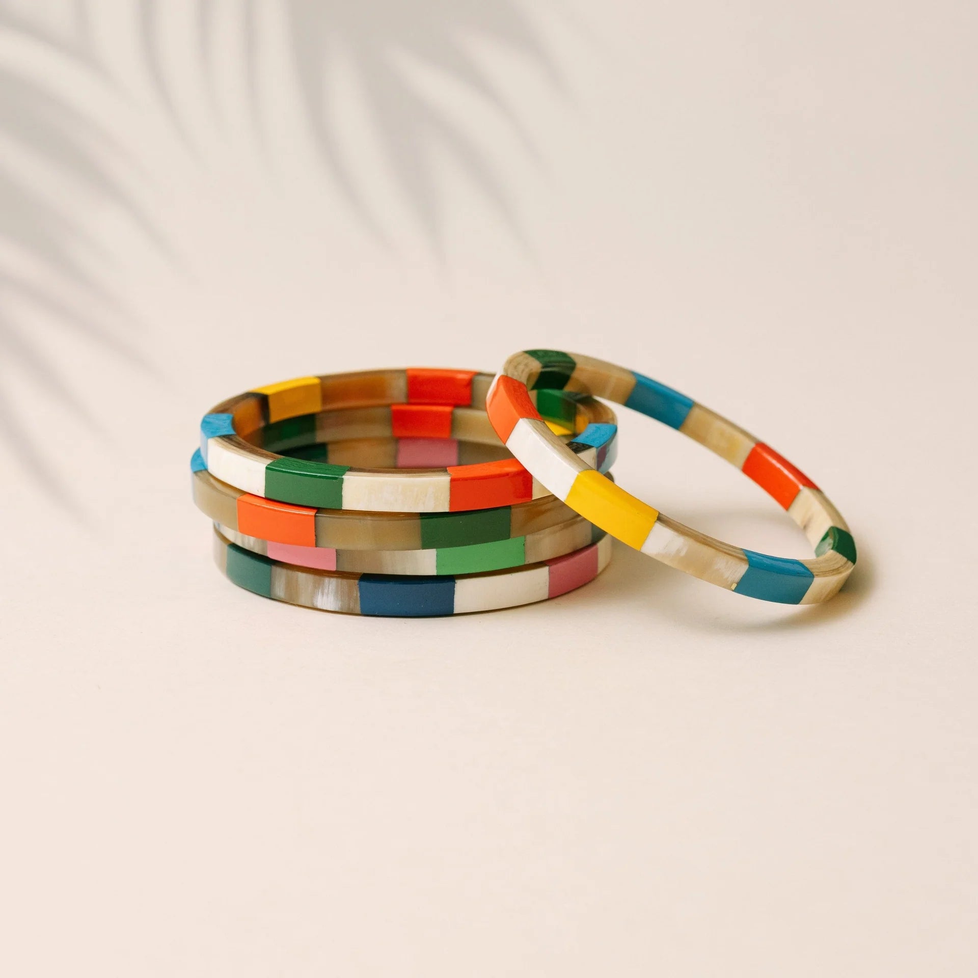 Ricardo Watercolor Tile Bangle Set | Sunshine Tienda