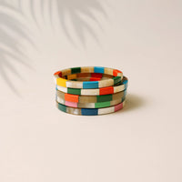 Ricardo Watercolor Tile Bangle Set | Sunshine Tienda