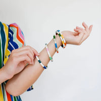 Ricardo Watercolor Tile Bangle Set | Sunshine Tienda