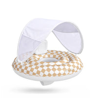 Checkered Baby Swim Canopy Seat
