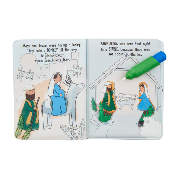 Mud Pie Nativity Water Color Book