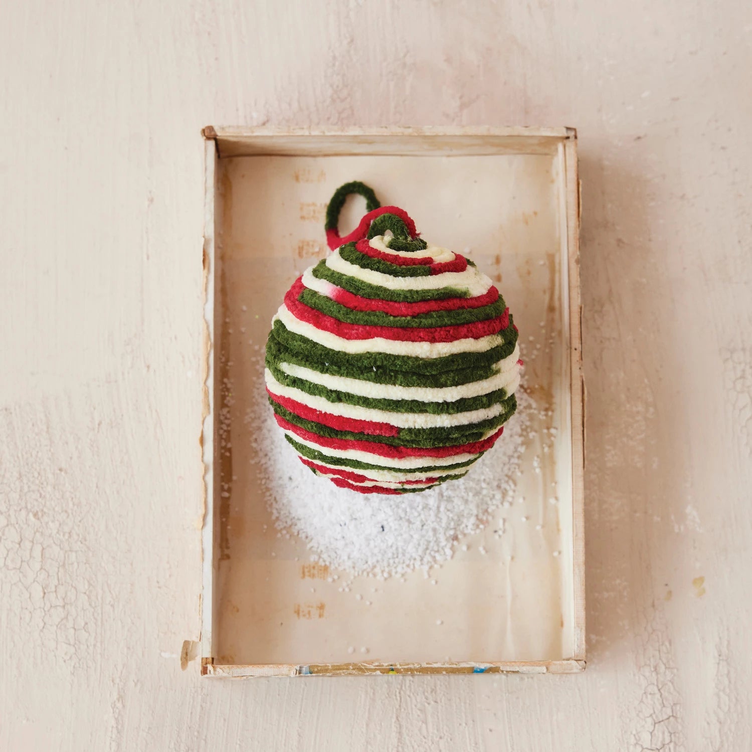 Cotton Chenille Yarn Wrapped Ornament