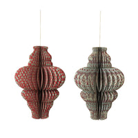 Holiday Honeycomb Finial Ornaments