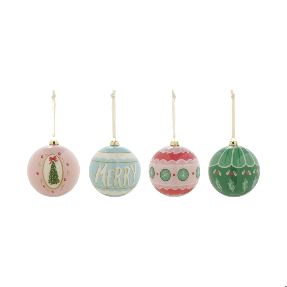 Decoupage Ball Ornaments
