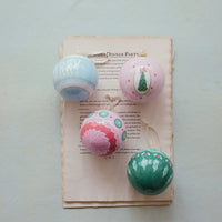 Decoupage Ball Ornaments