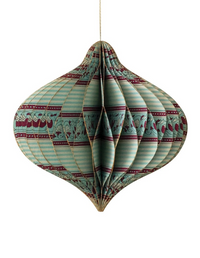 Holiday Honeycomb Finial Ornaments