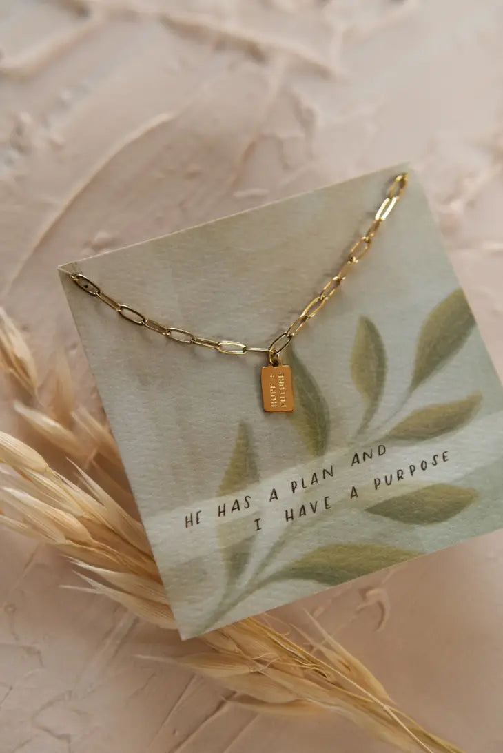 Dear Heart | Hope + Future Mini Tag Necklace