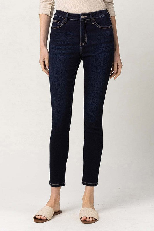 High Rise Crop Skinny