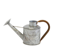 Weathered Look Watering Can with Rusty Handle