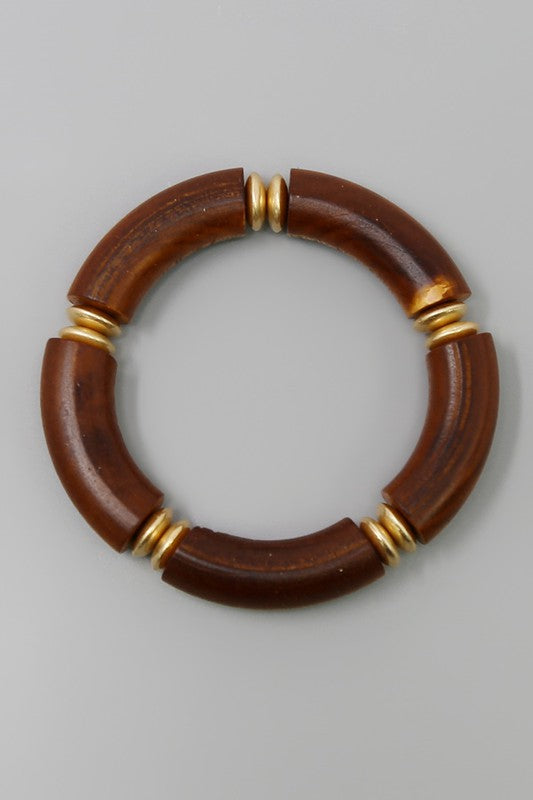 Wood Beaded Bracelet