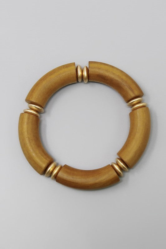 Wood Beaded Bracelet