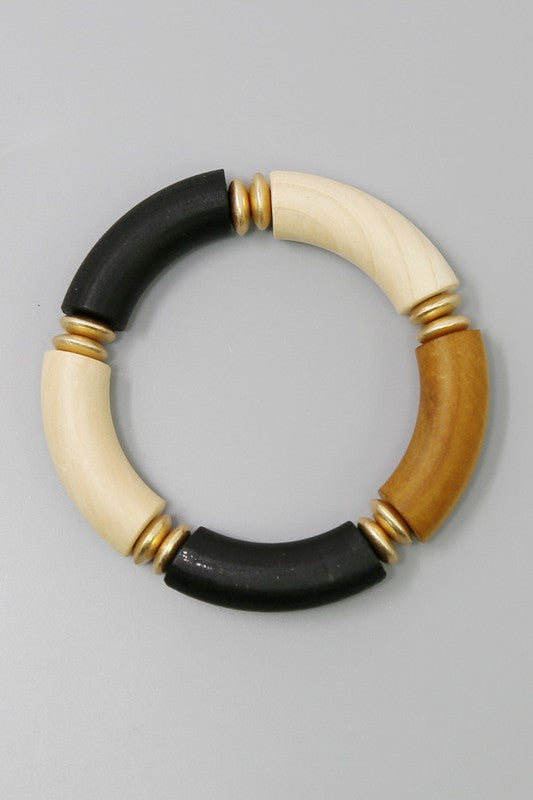 Wood Beaded Bracelet