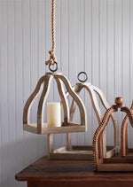 Mud Pie Wood Lantern