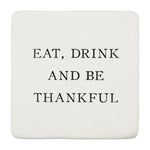 Mud Pie Thanks Coaster Set