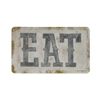 Eat Distressed Embossed Wall Decor