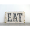 Eat Distressed Embossed Wall Decor