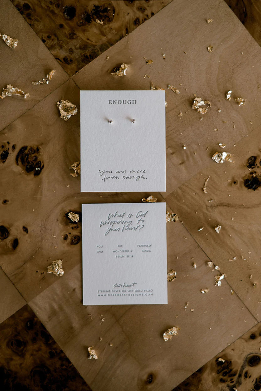 Deart Heart | Enough Earring Stud