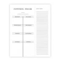 Face to Face Weekly List Pad