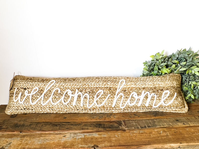 Mudpie Welcome Home Porch Pillow