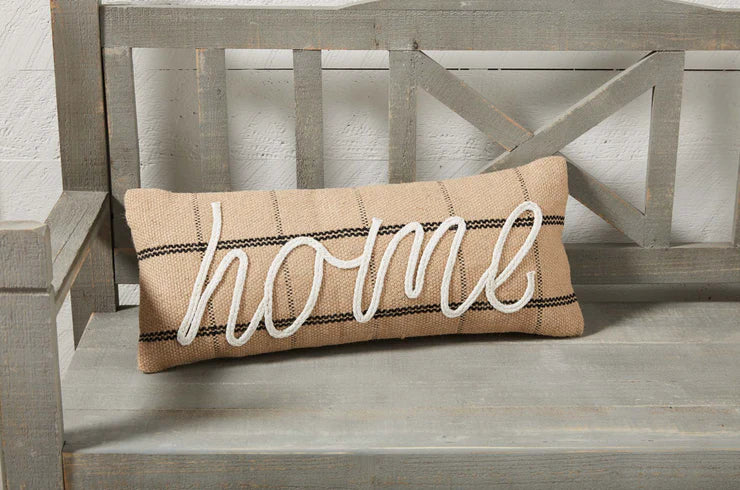 Mud Pie Jute Home Pillow