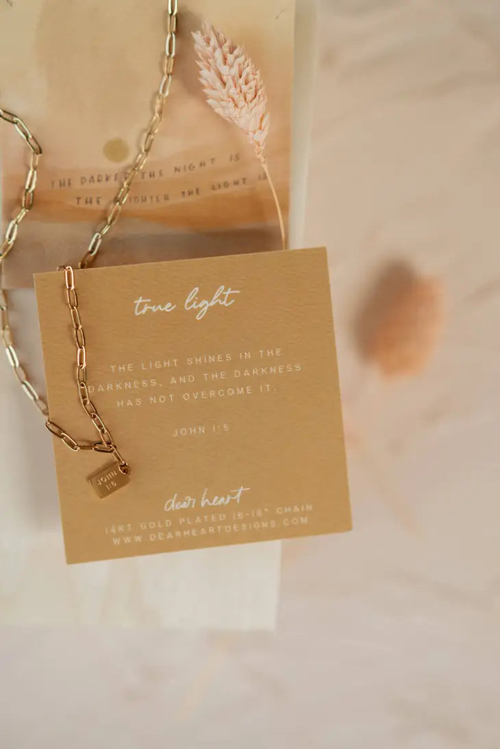 Dear Heart | True Light Mini Tag Necklace