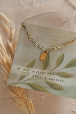 Dear Heart | Hope + Future Mini Tag Necklace