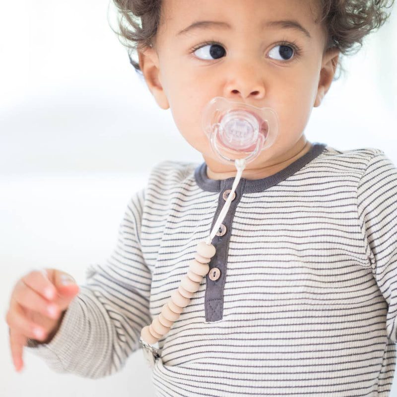 Oatmeal Pacifier Clip