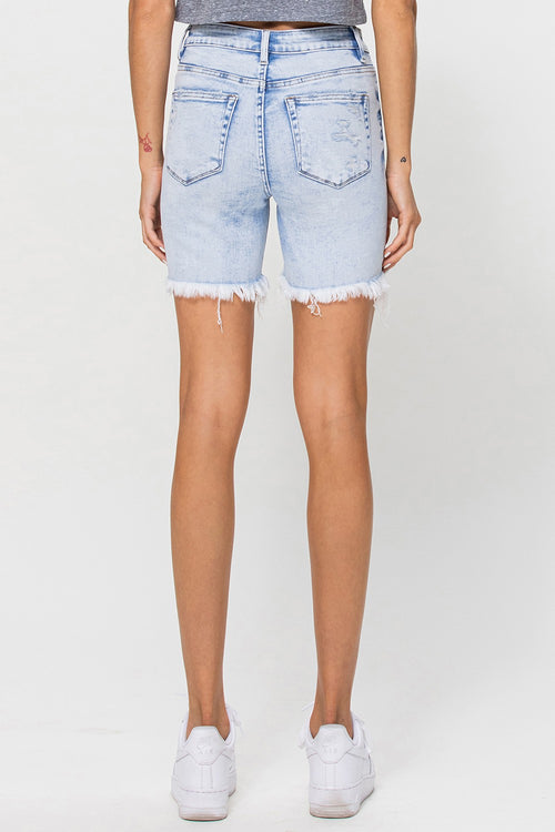 High Rise Midi Shorts